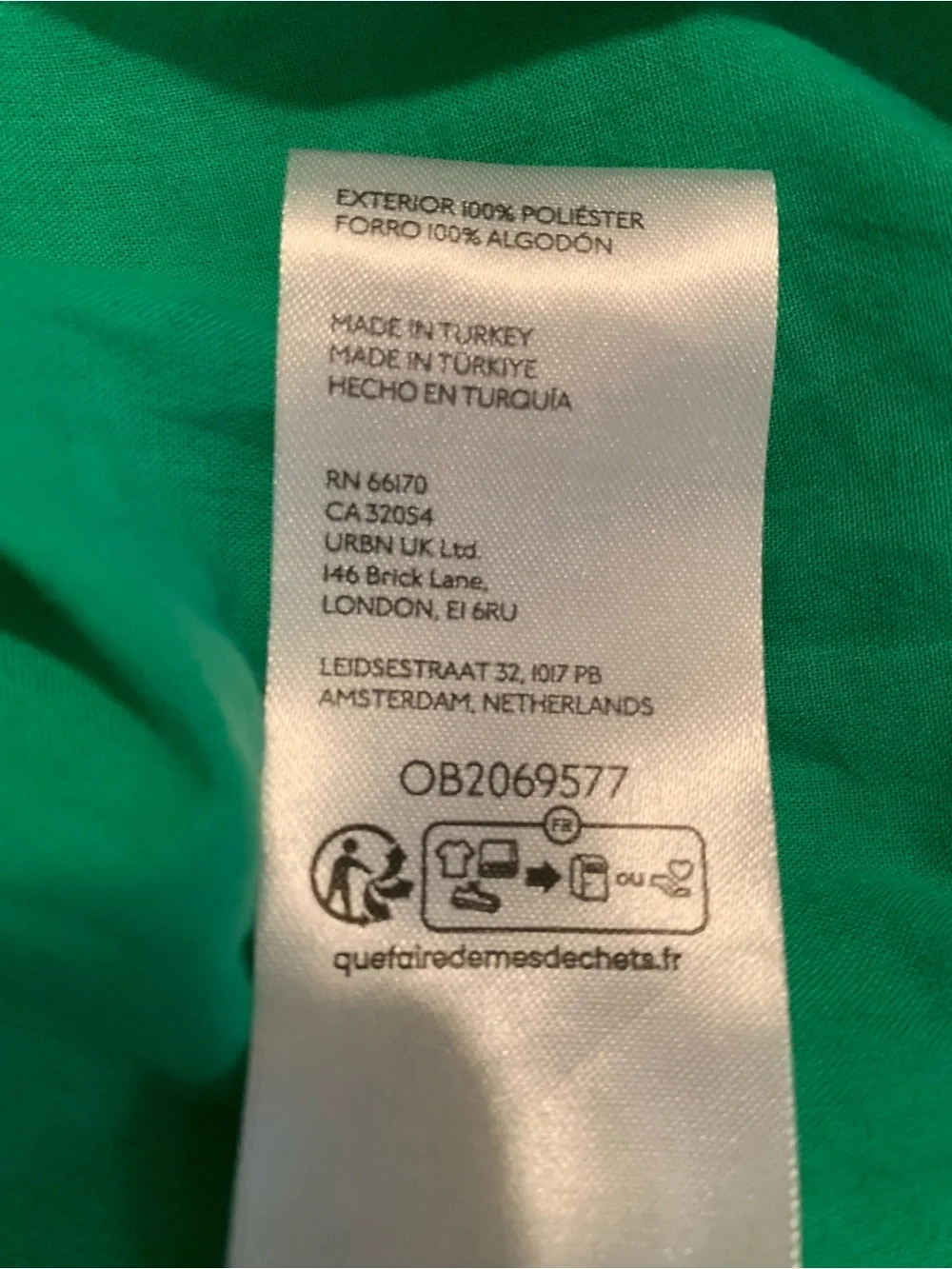 Maeve Kelly Green Jacket with the feel of a Windbreaker for Cool Days XL